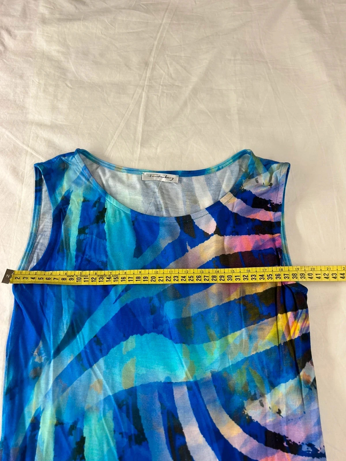 Vestido de verano azul multicolor furstenberg – photo 6